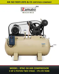 Industrial Heavy Air Compressor by Ramato - Rajlaxmi Machine Tools, Rajkot, Gujarat, India