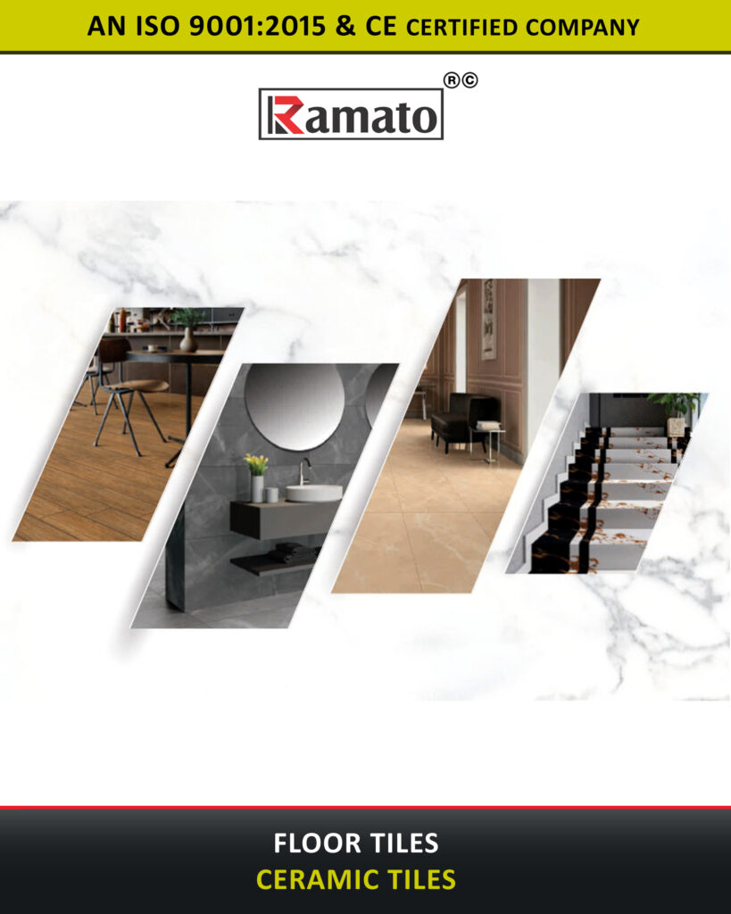 Ramato floor tiles manufactured in Rajkot, Gujarat, India