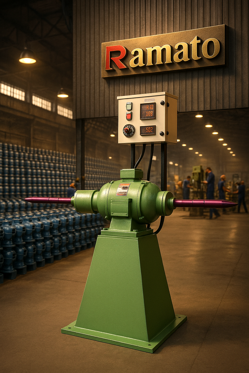 Ramato Rajlaxmi Machine Tools bench polisher manufactured in India for precision surface finishing in workshops and industries.