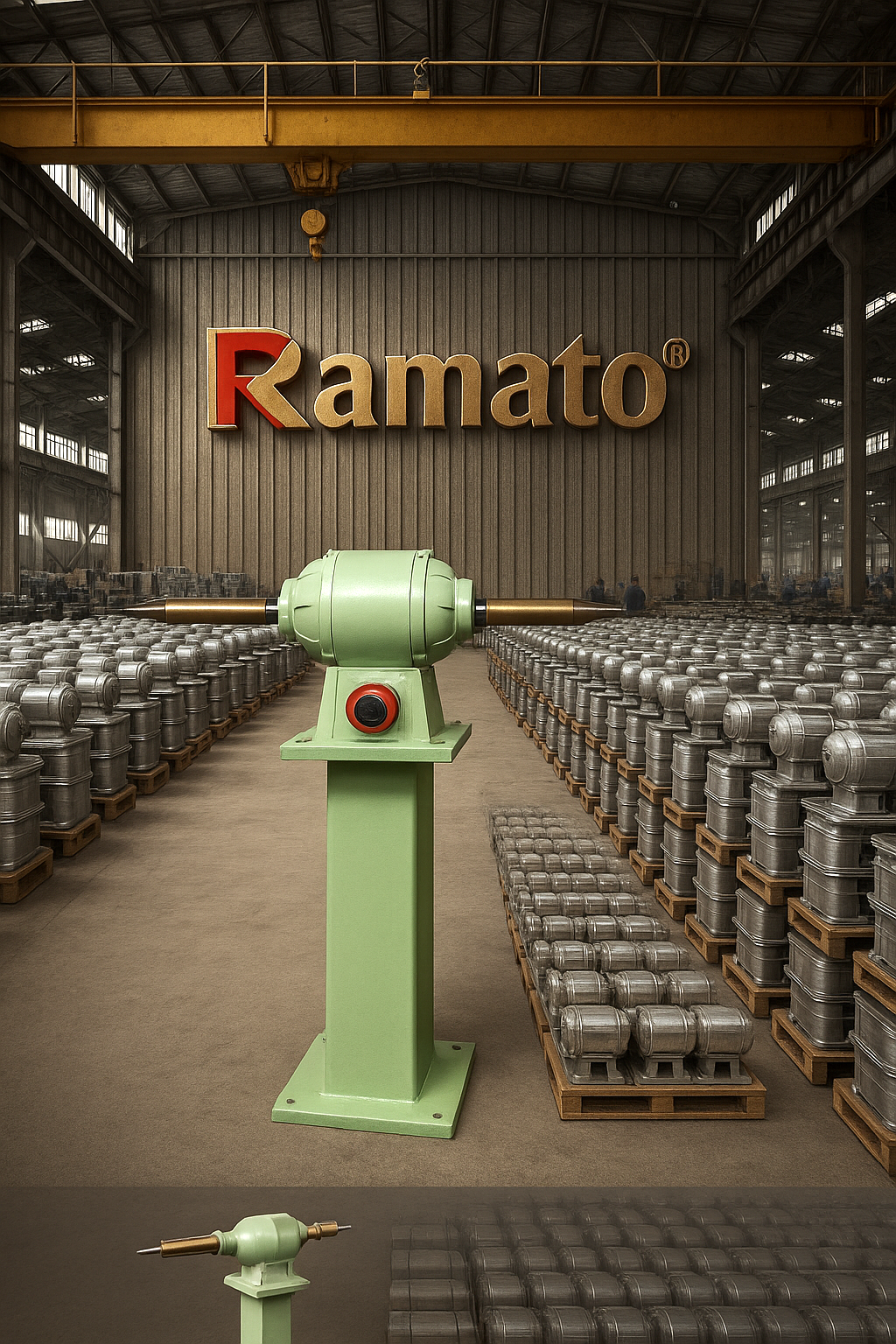 Ramato buffing machine by Rajlaxmi Machine Tools in India for industrial and workshop surface finishing applications.